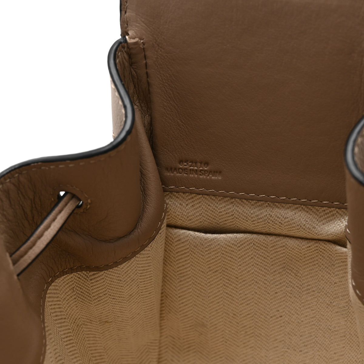 Loewe Calfskin Mini Hammock Shoulder Bag Light Oat 7 of 10
