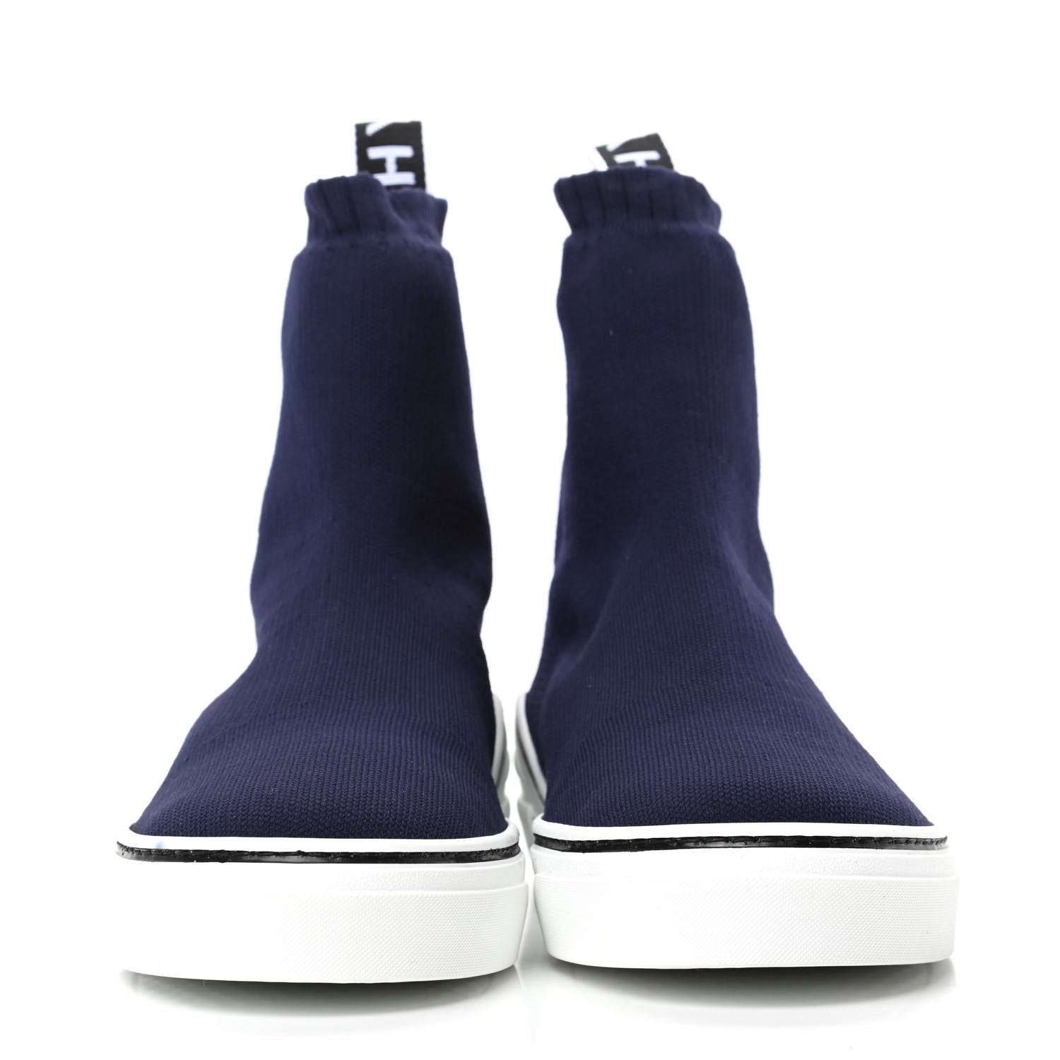 Givenchy Technical Canvas Knit Mens George V Sock Sneakers 39 Navy 2 of 6