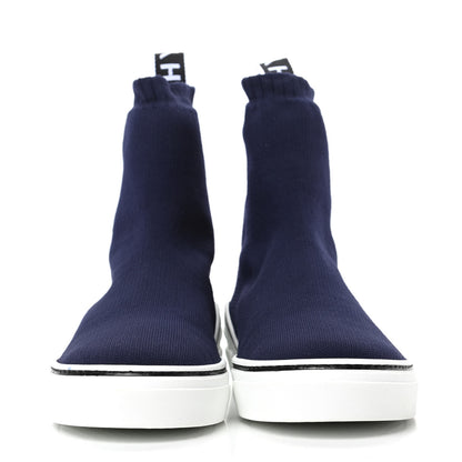 Givenchy Technical Canvas Knit Mens George V Sock Sneakers 39 Navy 2 of 6