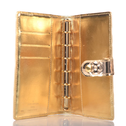 Louis Vuitton Monogram Miroir Small Ring Agenda Gold 5 of 10