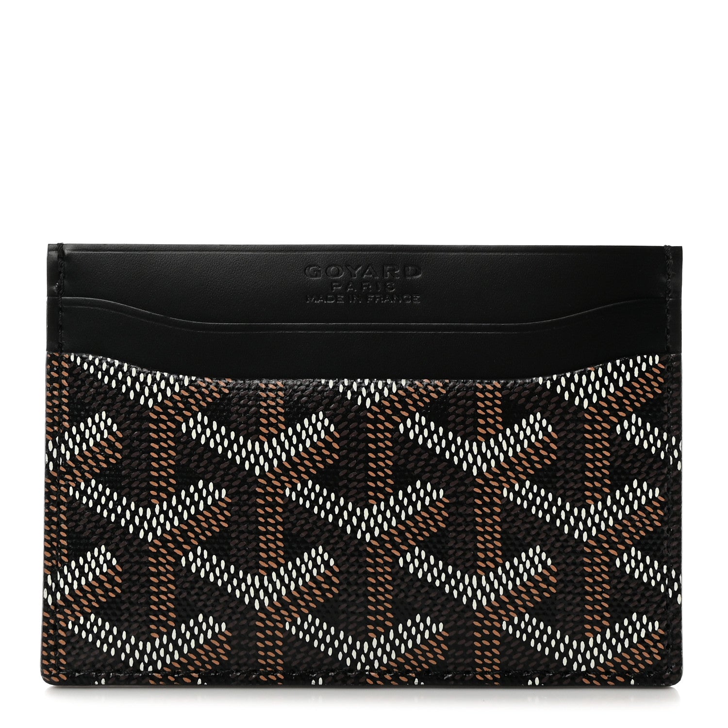 Goyard Goyardine Saint Sulpice Card Holder Black 1 of 8