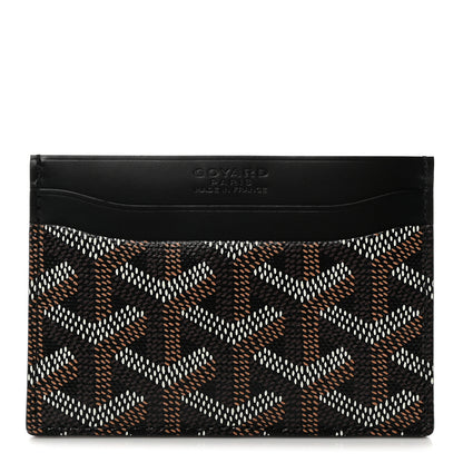 Goyard Goyardine Saint Sulpice Card Holder Black 1 of 8