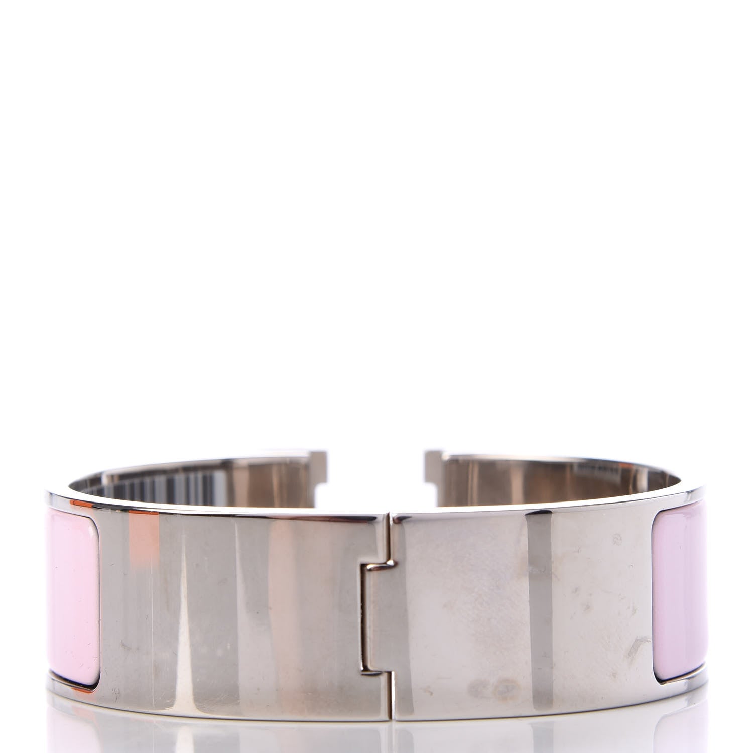 Hermes Enamel Wide Clic Clac H Bracelet GM Rose Dragee 3 of 6
