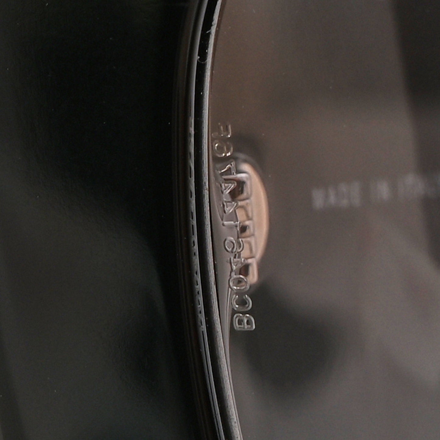 Acetate Pearl Rectangle Sunglasses 5480-H Black