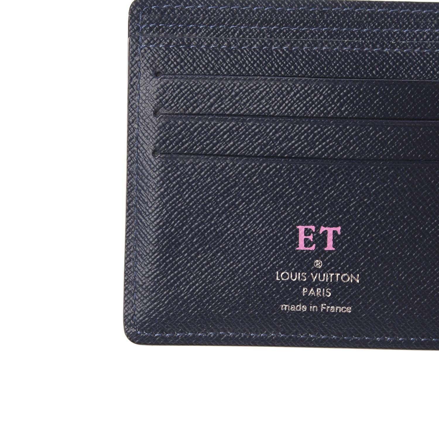 Louis Vuitton Epi Initials Multiple Wallet Blue Marine 7 of 7