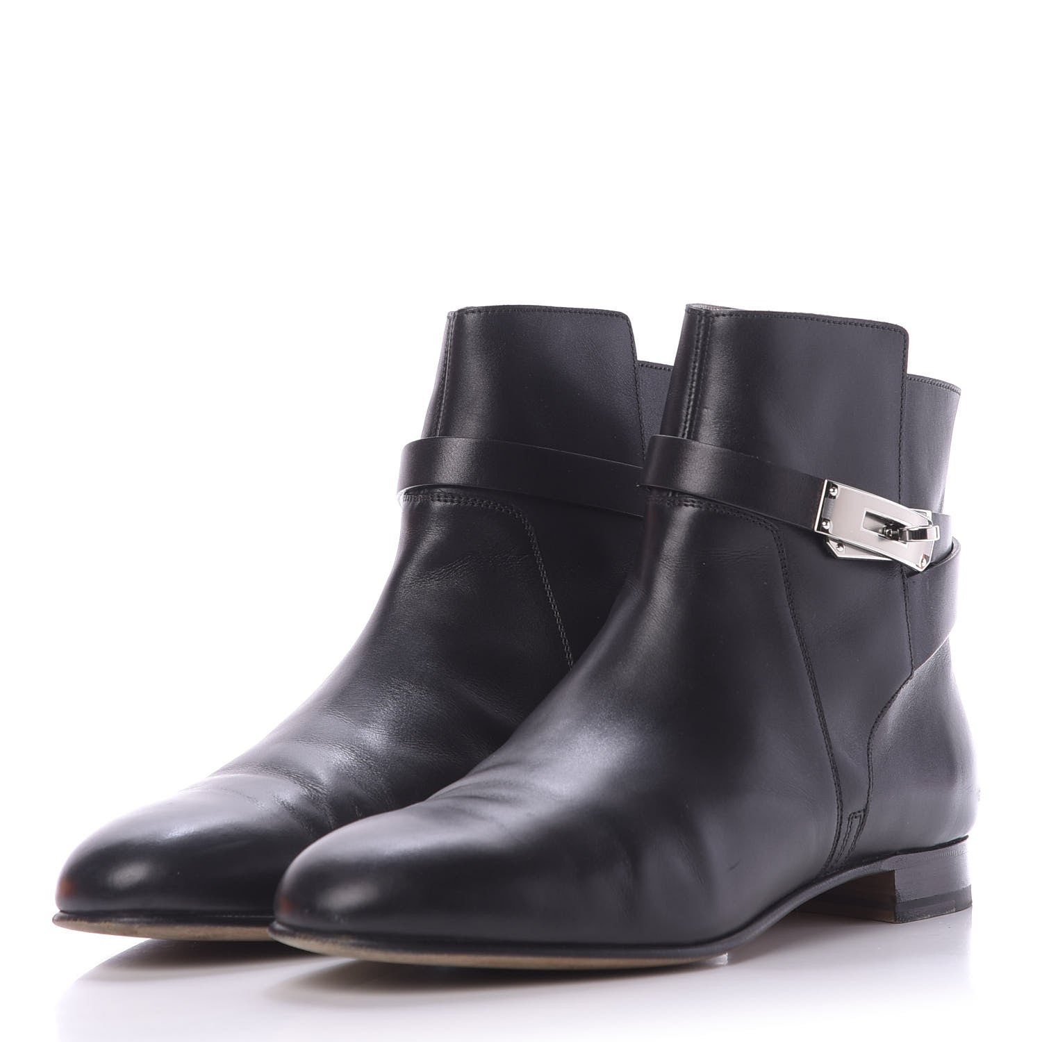 Hermes Calfskin Neo Low Boots 40 Black 3 of 15