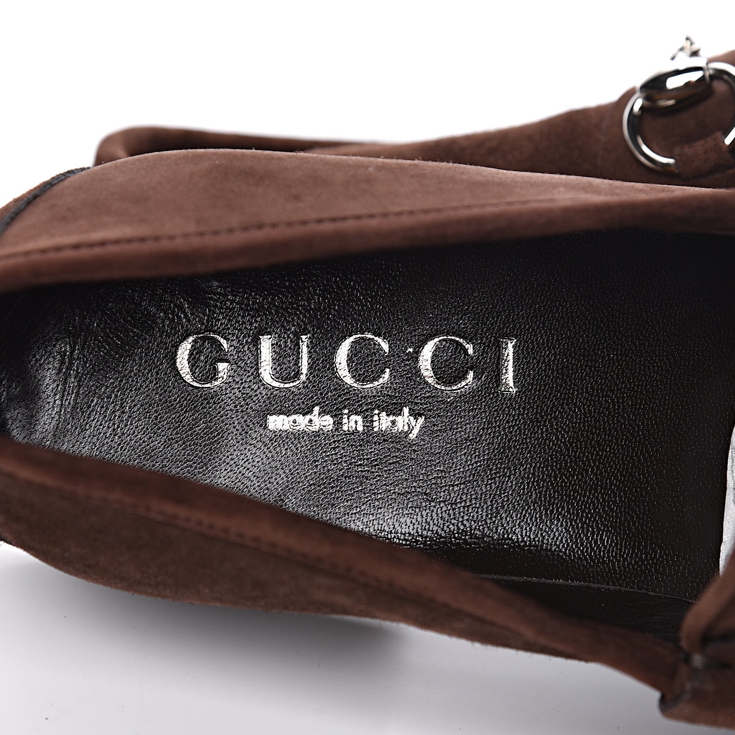 Gucci Suede Mens 1953 Horsebit Loafers 8.5 Brown 6 of 12