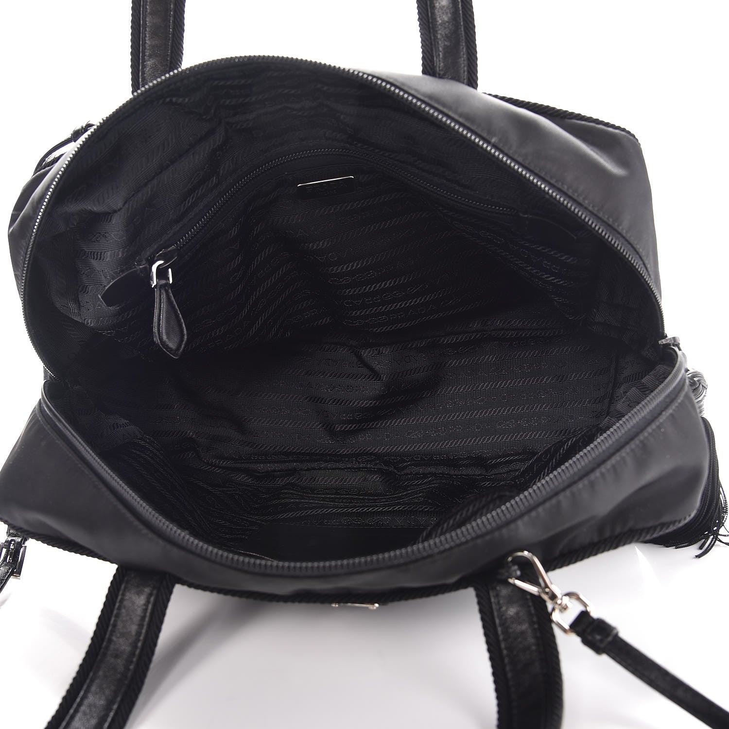 Prada Tessuto Nylon Passama Shoulder Bag Nero Black 6 of 8
