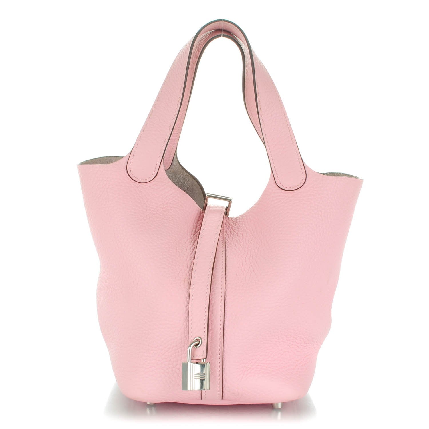 Hermes Taurillon Clemence Picotin Lock 18 PM Rose Sakura 1 of 7
