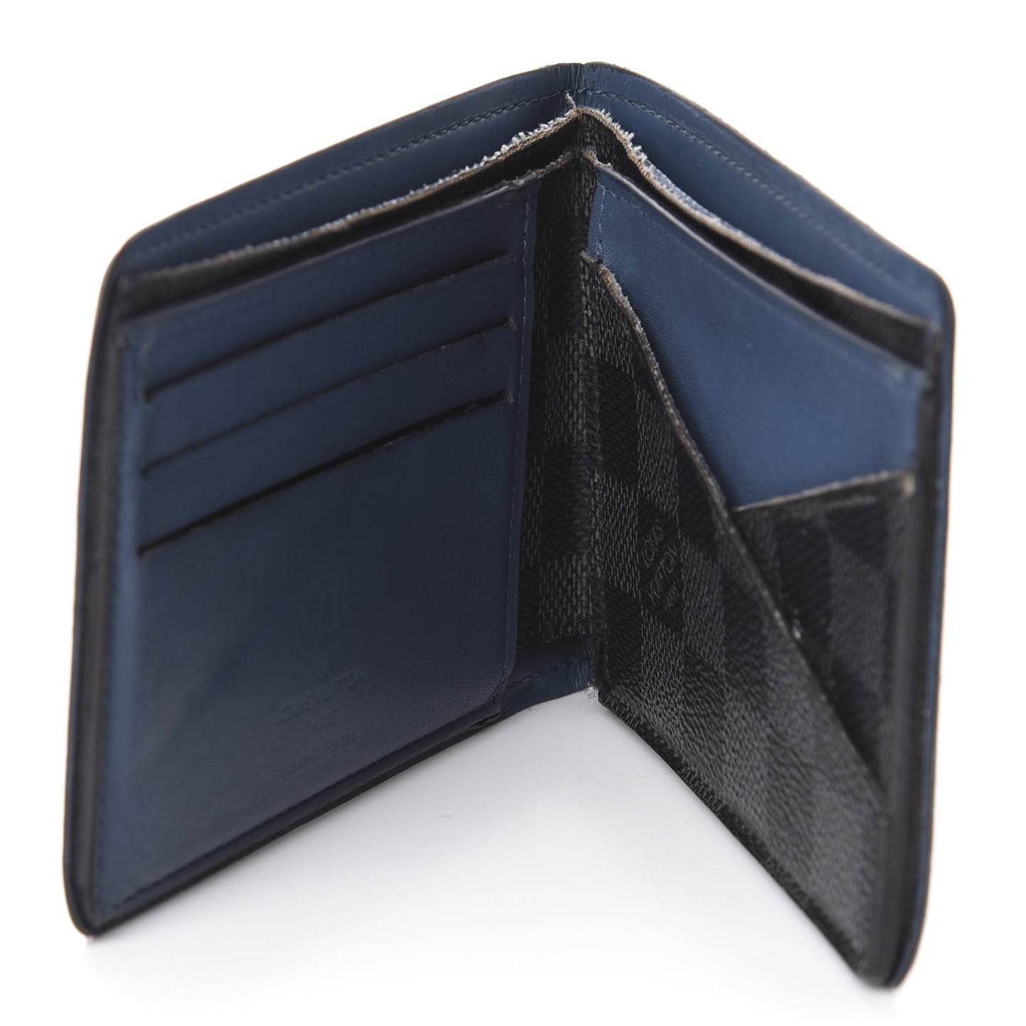 Damier Graphite Multiple Wallet Blue