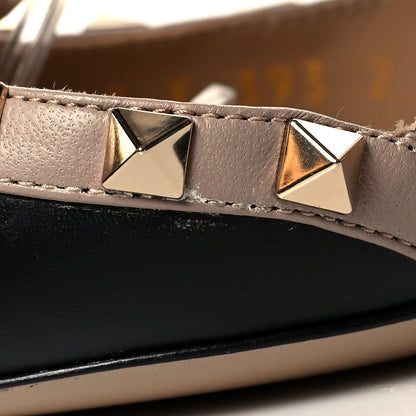 Valentino Garavani Calfskin Rockstud Ankle Strap 100mm Pumps 37.5 Black Poudre 9 of 9