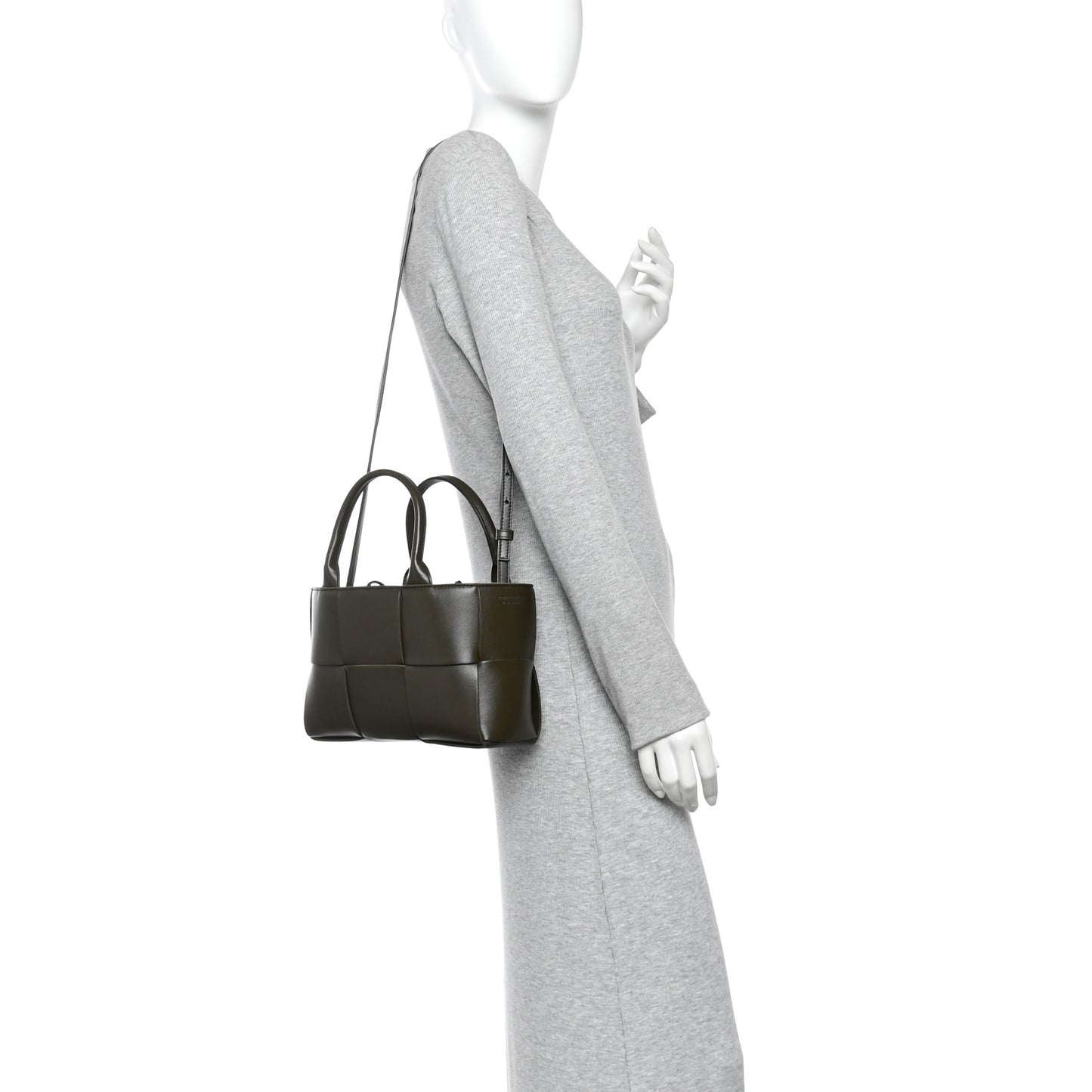 Nappa Maxi Intrecciato Mini Arco Tote Mud