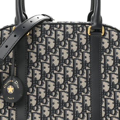 Christian Dior Oblique Large D-Vibe Bowling Bag Navy 8 of 10