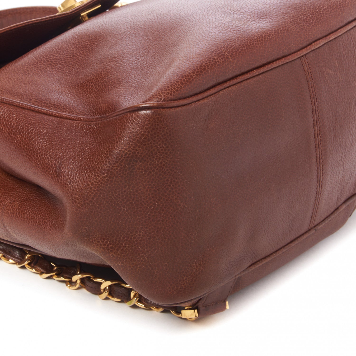 Chanel Caviar CC Backpack Brown 5 of 9
