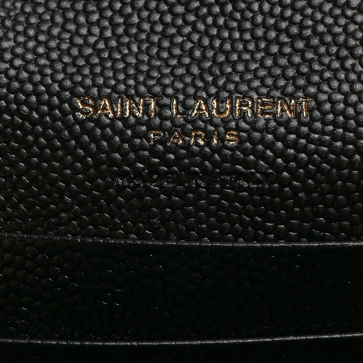 Saint Laurent Grain De Poudre Textured Mixed Matelasse Triquilt Small Monogram Envelope Wallet Black 6 of 6