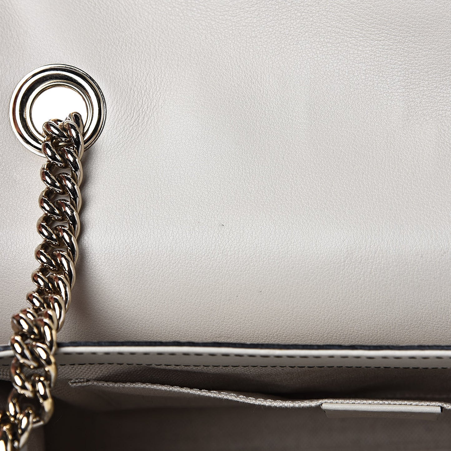 Guccissima Signature Medium Emily Chain Shoulder Bag Mystic White
