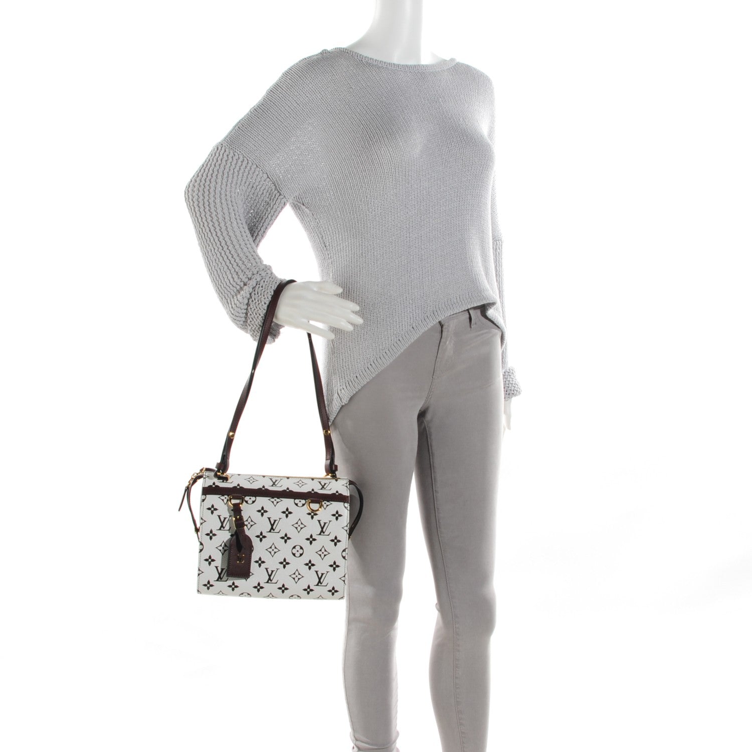 Louis Vuitton Monogram Speedy Amazon PM White Chocolat 2 of 6