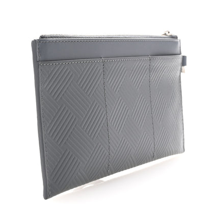 Bottega Veneta Debossed Calfskin Mens Bill Pouch Graphite 3 of 7