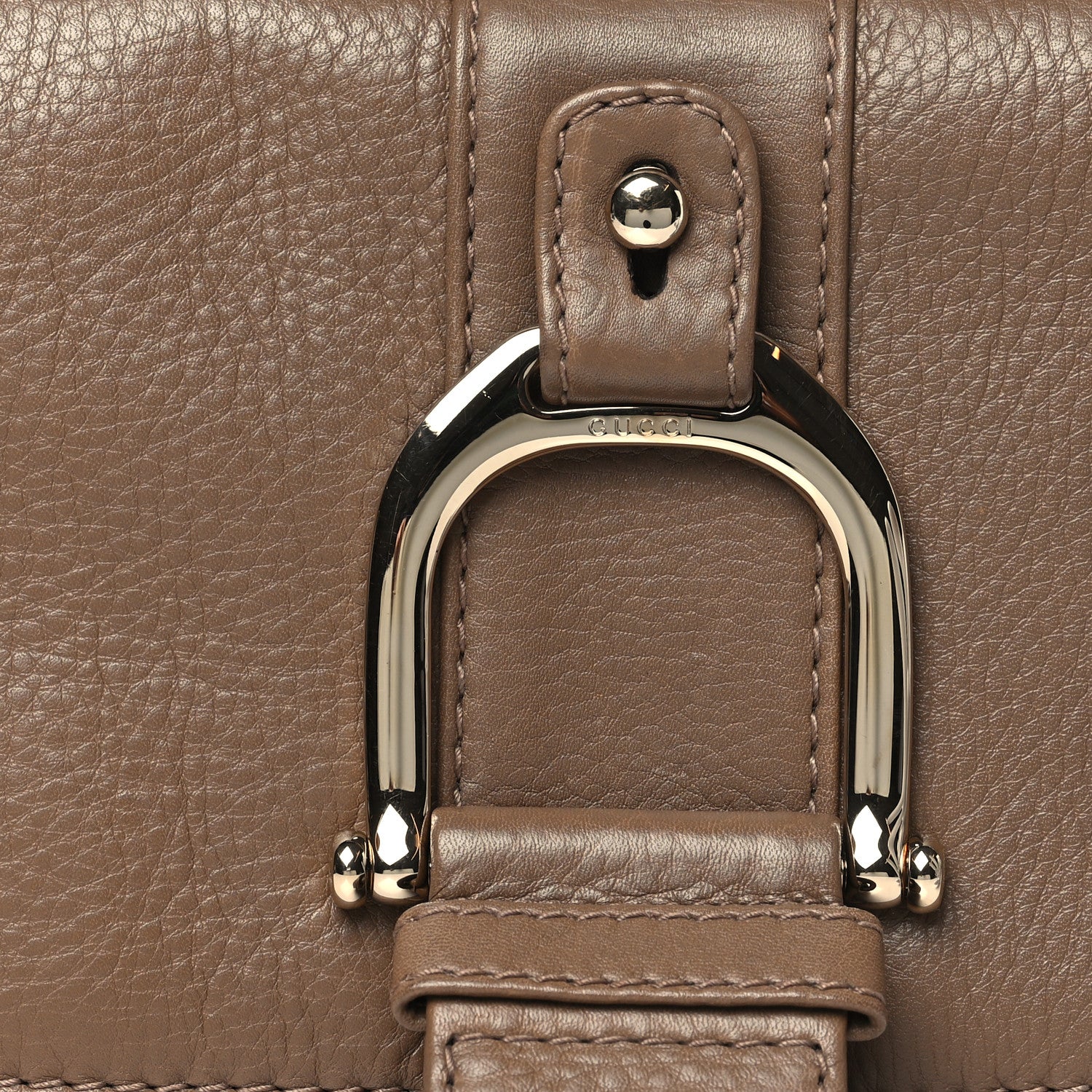 Gucci Calfskin Greenwich Clutch Beige 8 of 10