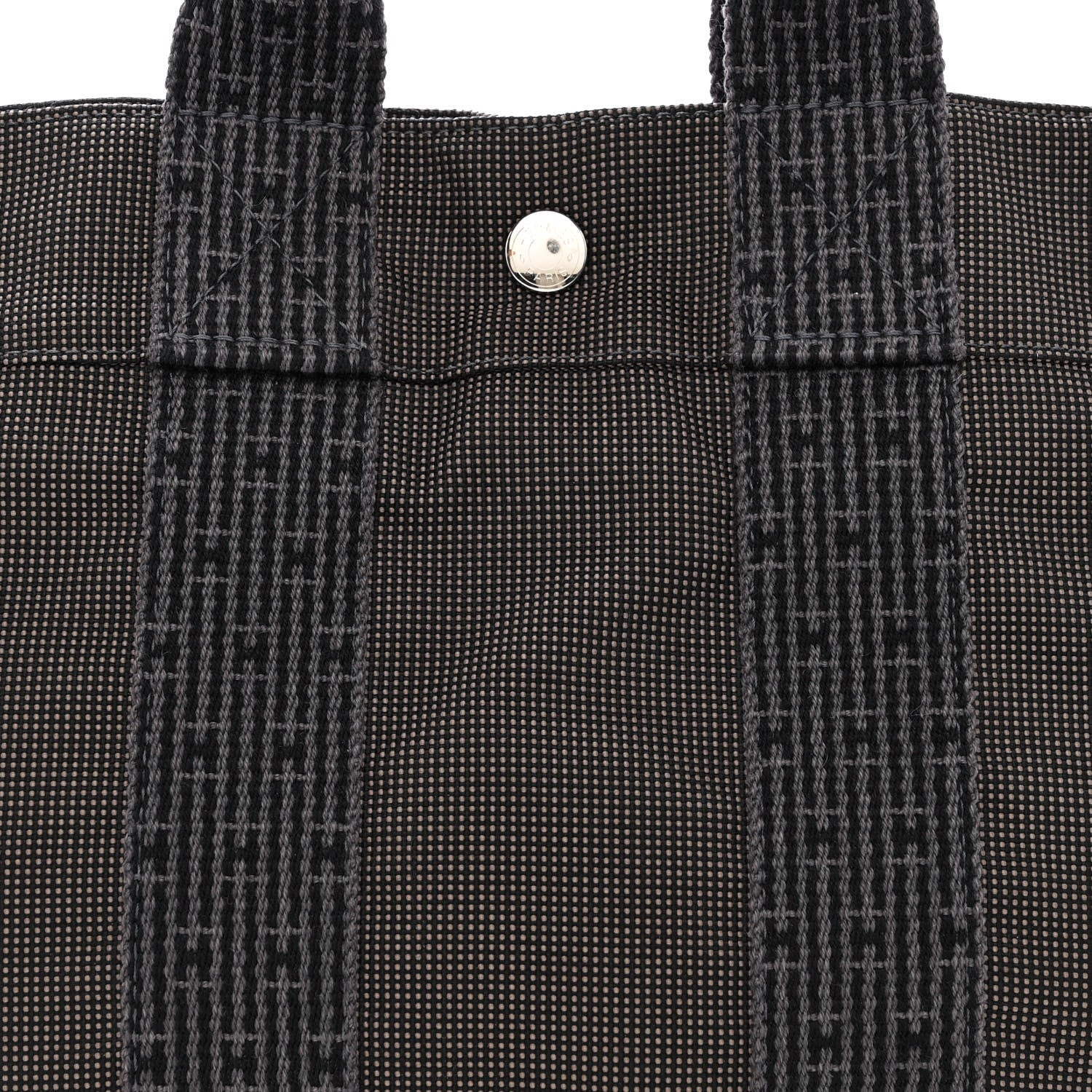 Hermes Canvas Tout Fourre PM Grey 8 of 11