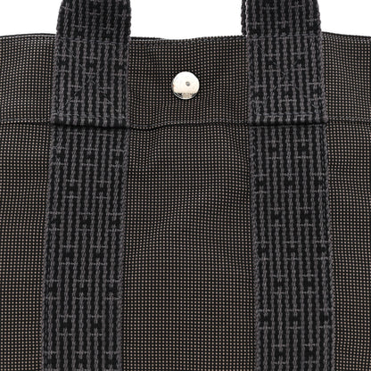Hermes Canvas Tout Fourre PM Grey 8 of 11