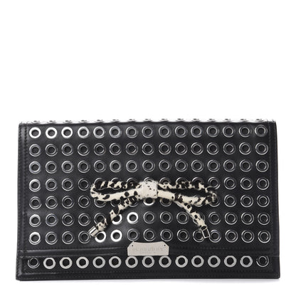 Burberry Prorsum Lambskin Grommet Clutch Black 1 of 11