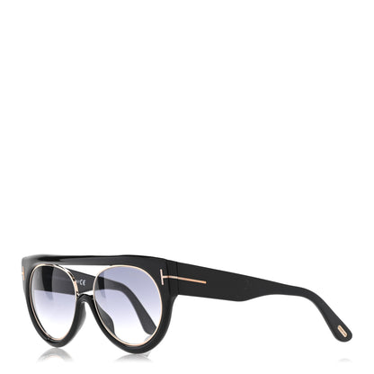 Tom Ford Alana Aviator Round Sunglasses TF360 Black 1 of 9