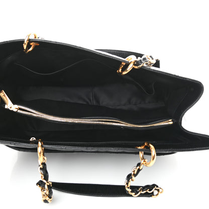 Chanel Caviar Quilted XL Grand Shopping Tote GST Black 5 of 12