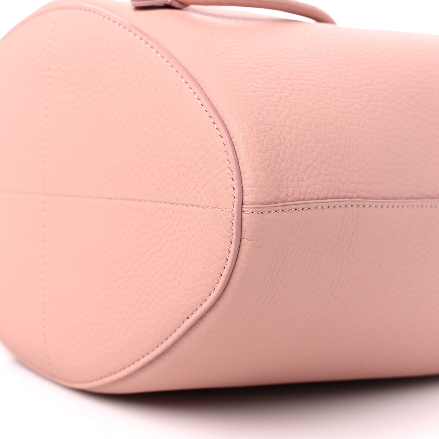 Grainy Calfskin Small TB Bucket Bag Dusty Pink