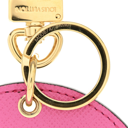 Louis Vuitton Monogram 2022 Christmas Animation Seoul Bag Charm Key Ring Light Pink 4 of 4