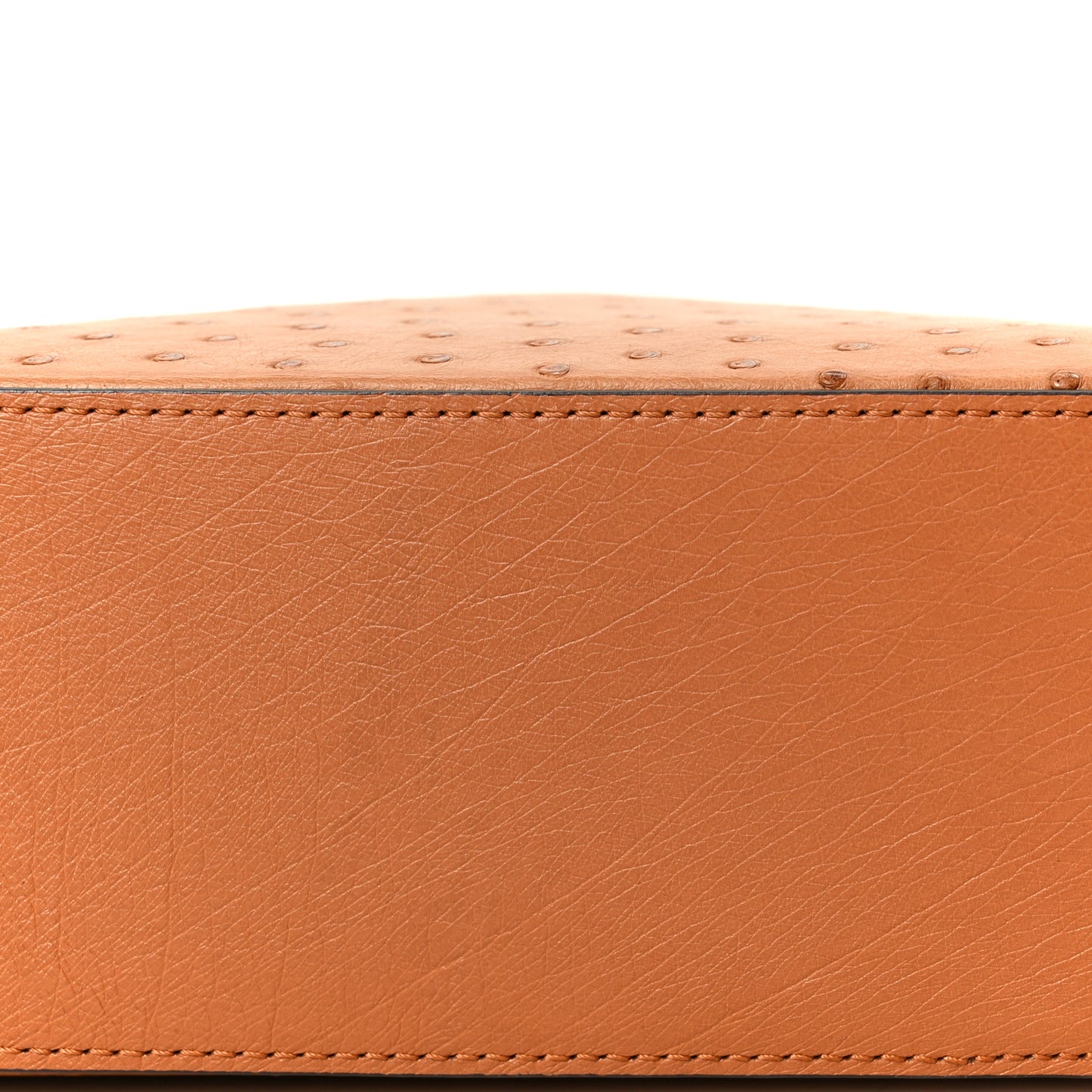 Ostrich Capucines BB Cognac