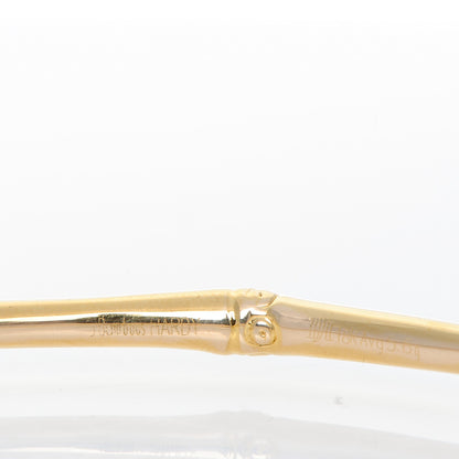 John Hardy 18K Yellow Gold Amethyst Slim Bamboo Batu Bangle 4 of 4