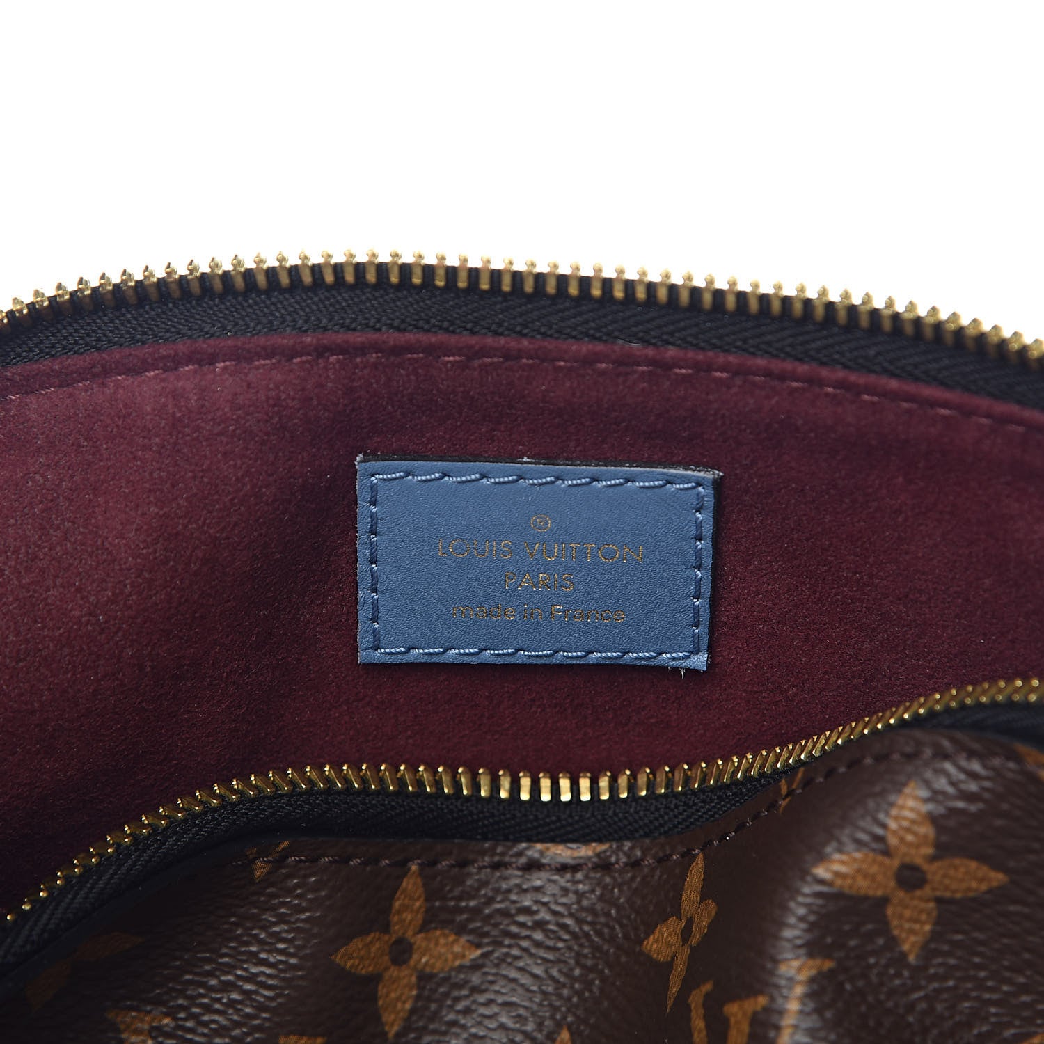 Louis Vuitton Monogram Beaubourg Hobo Mini Bordeaux Red Peach Safran Blue Jean Blue 6 of 11