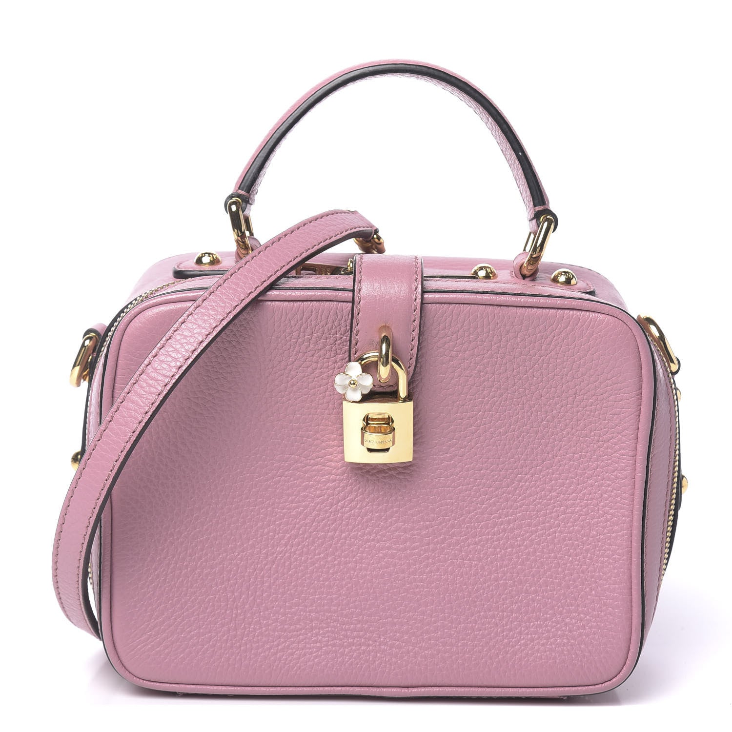 Dolce & Gabbana Calfskin Miss Bonita Box Bag Pink 1 of 11