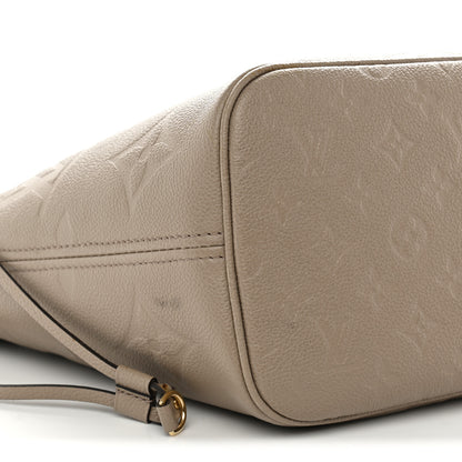 Louis Vuitton Empreinte Monogram Giant Neverfull MM Tourterelle 8 of 12