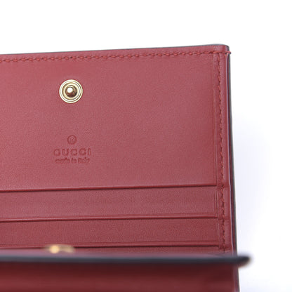 Gucci Calfskin Queen Margaret Card Case Wallet Blue Agata Hibiscus Red Mystic White 6 of 8