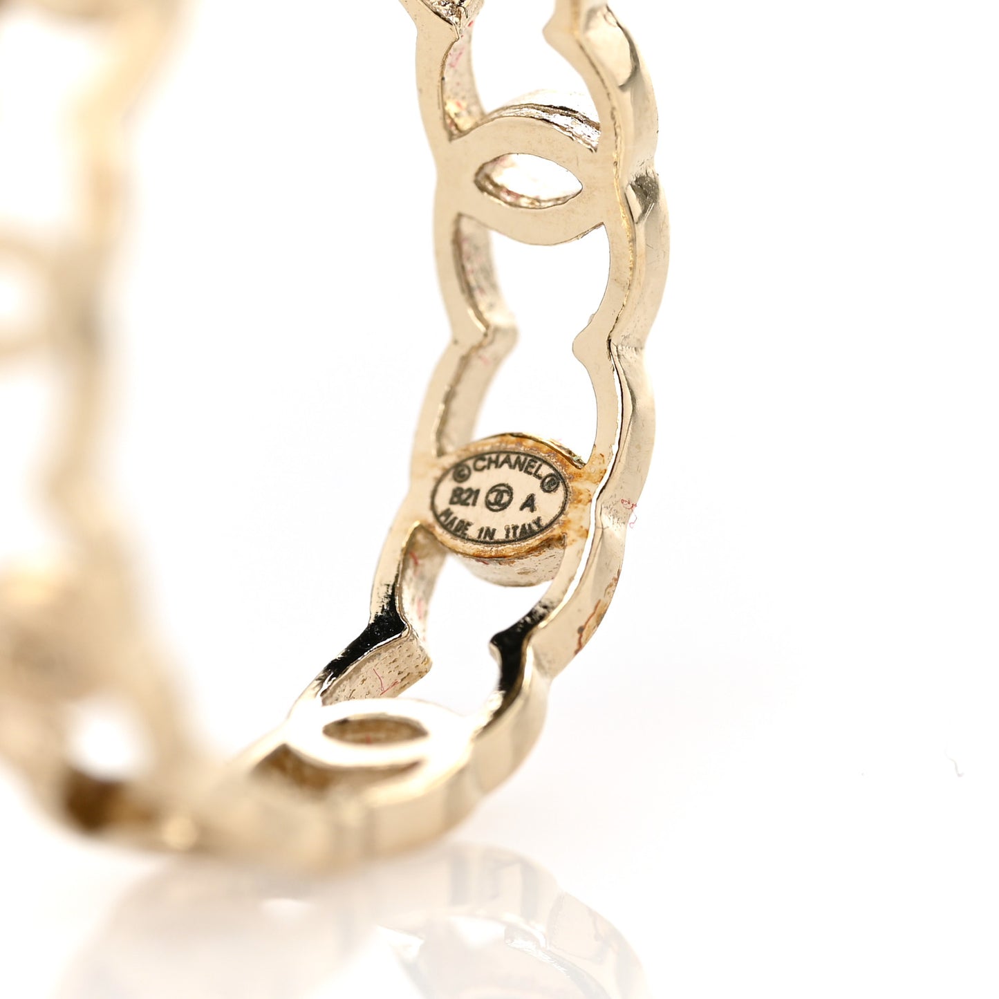 Metal CC Ring 54 6.75 Gold