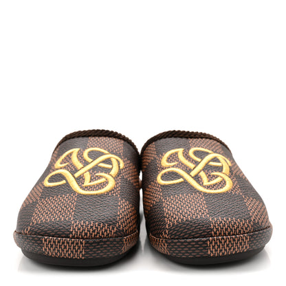 Louis Vuitton Damier Ebene Palace Slippers 35 Mocha 2 of 10