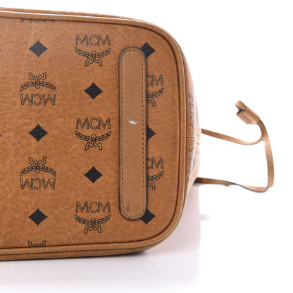 MCM Visetos Medium Liz Reversible Shopper Tote Cognac 9 of 24