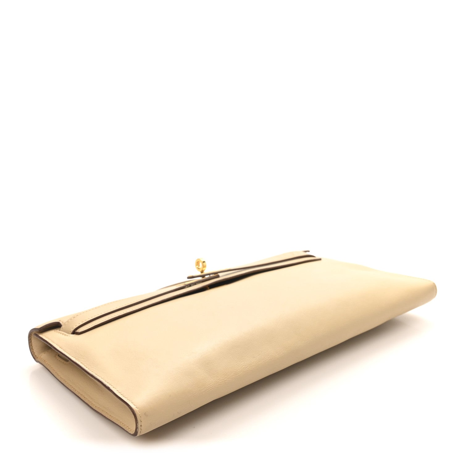 Hermes Swift Kelly Longue Clutch Pochette Tabac Camel 4 of 9