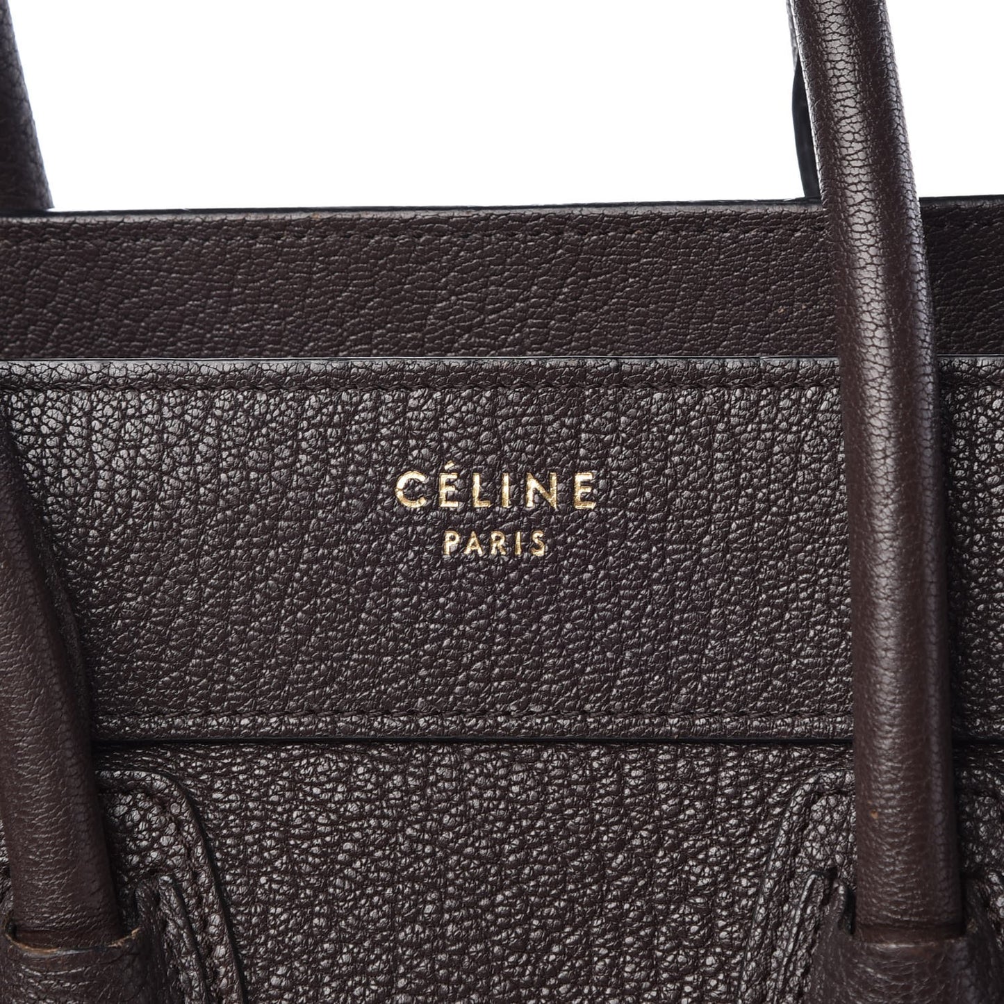 Goatskin Micro Luggage Dark Taupe