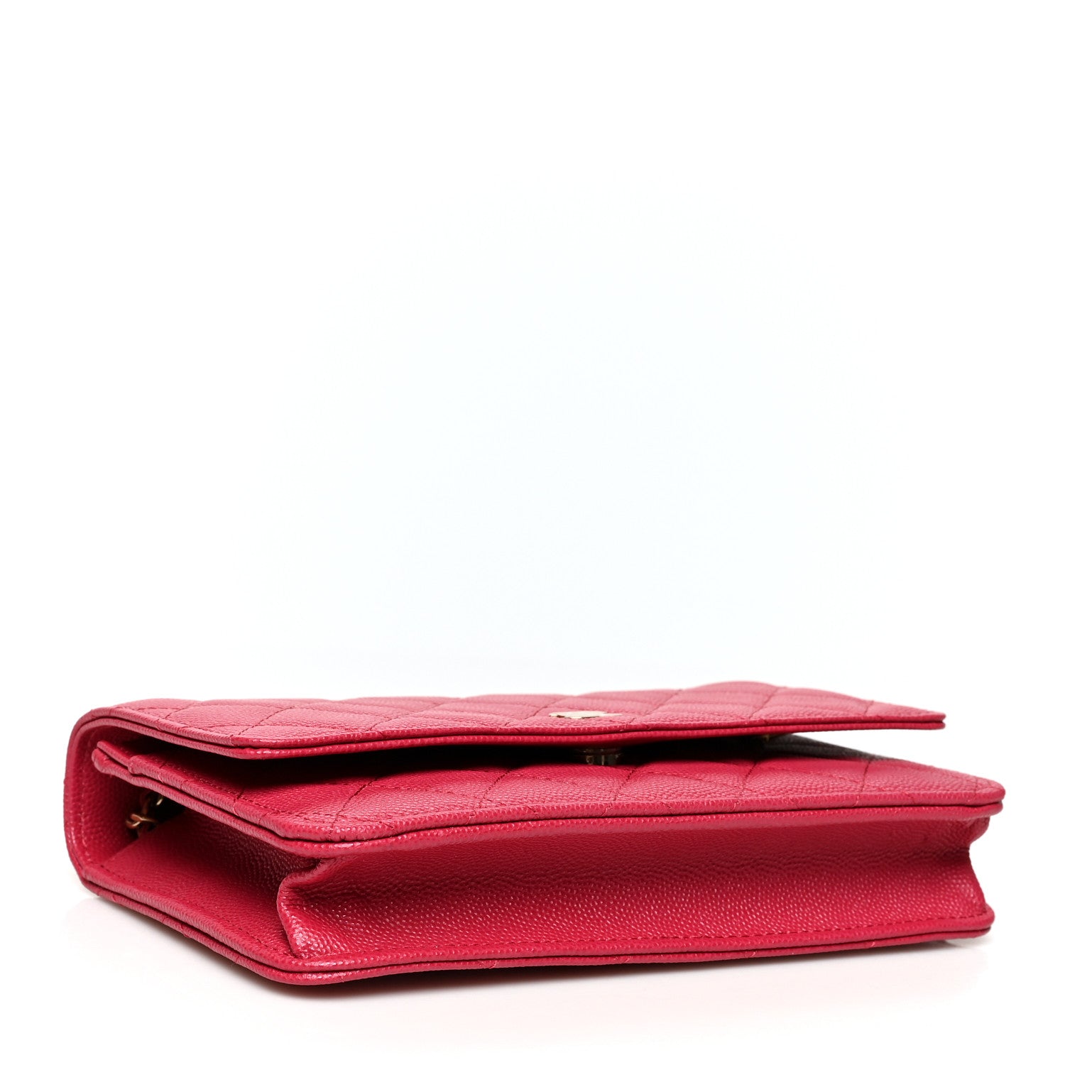 Chanel Caviar Quilted Wallet On Chain WOC Dark Pink 4 of 10
