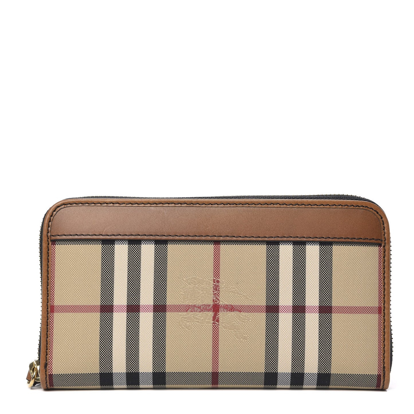 Horseferry Check Zip Around Wallet Brown