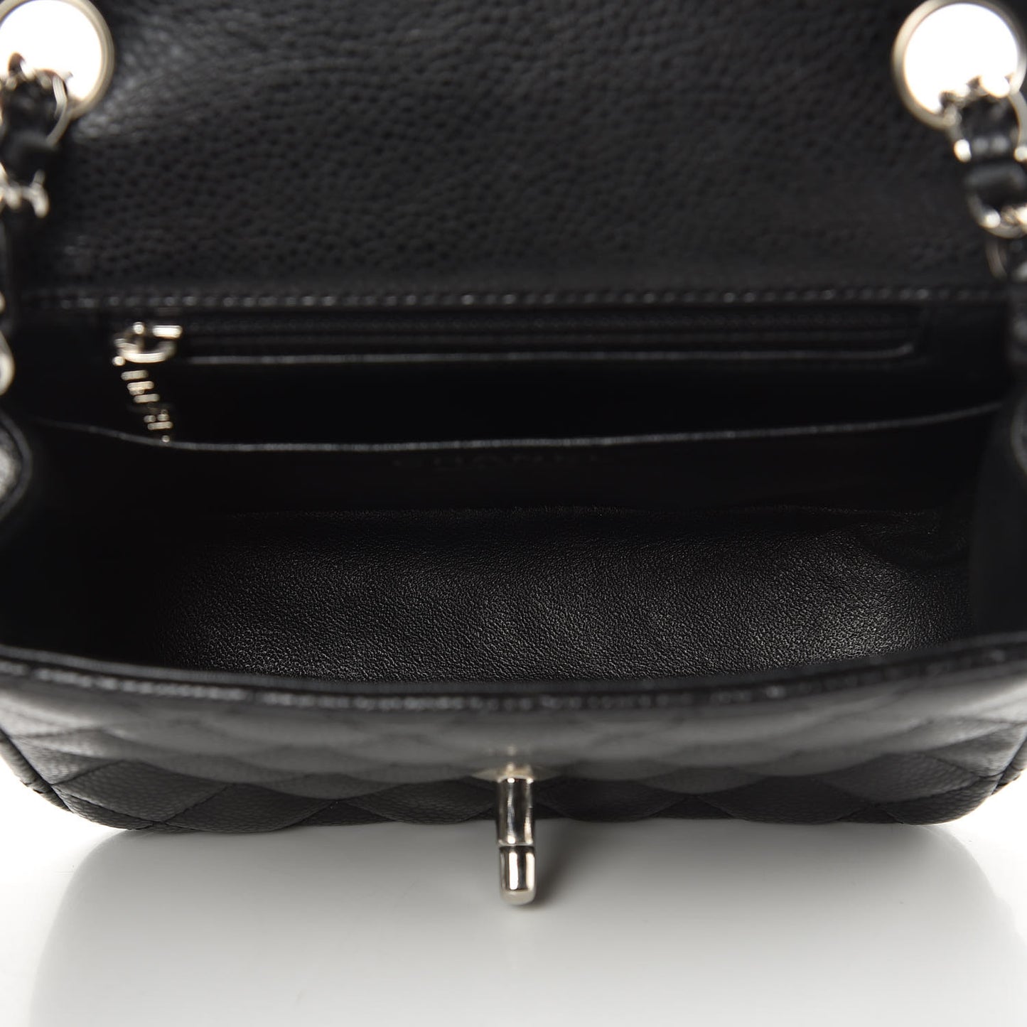 Caviar Quilted Mini Square Flap Black