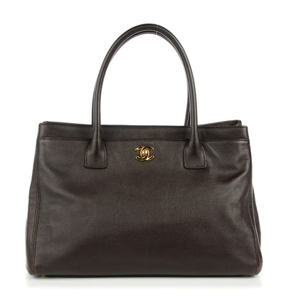Chanel Calfskin Cerf Executive Shopper Tote Brown 1 of 13