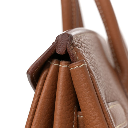 Hermes Taurillon Clemence Birkin 35 Gold 12 of 13