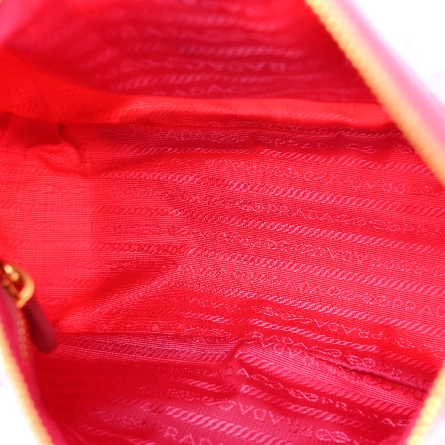Tessuto Nylon Fiocco Bow Shoulder Bag Begonia
