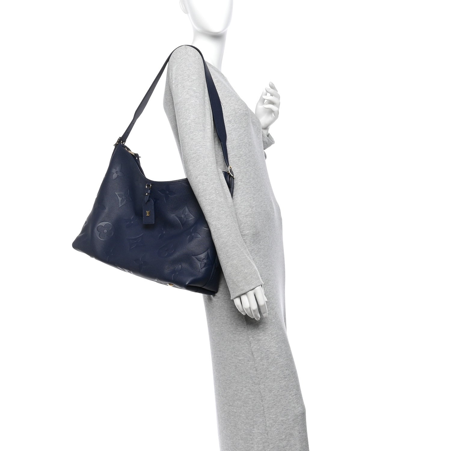 Louis Vuitton Empreinte Monogram Giant CarryAll MM Navy 2 of 10