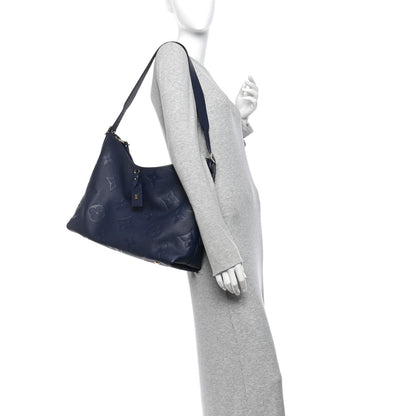 Louis Vuitton Empreinte Monogram Giant CarryAll MM Navy 2 of 10