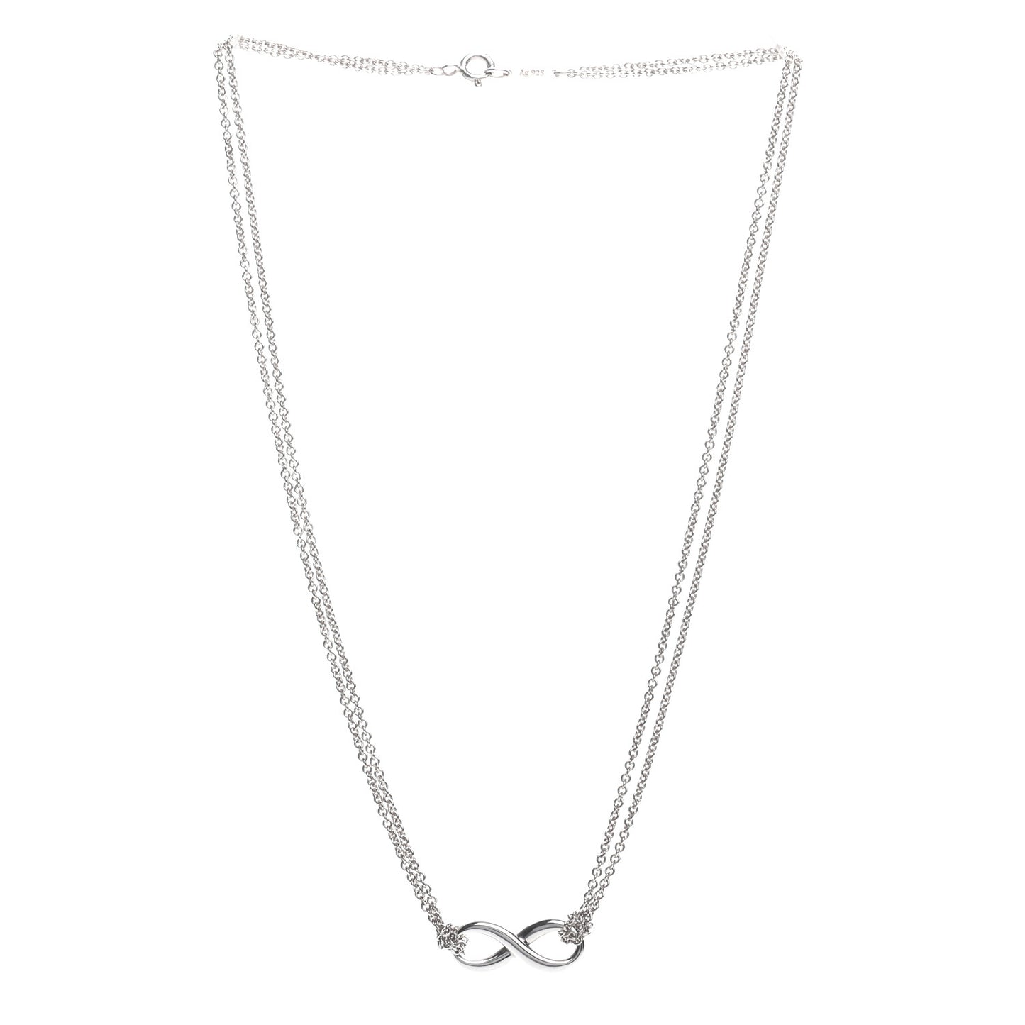 Sterling Silver Infinity Pendant Necklace